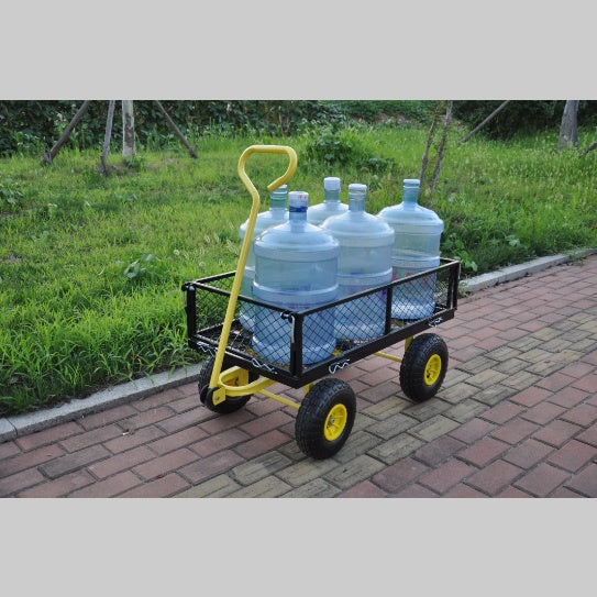 Carriage Steel Garden Cart w/ Swivel Handle