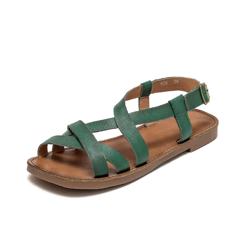 Retro Buckle Fashion Sandals for Women
