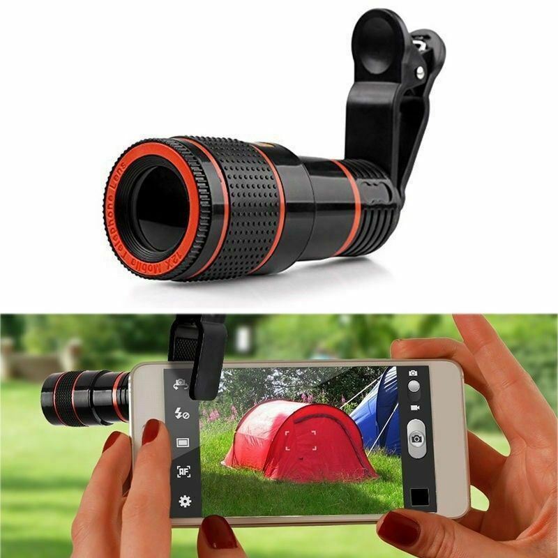 HD 8X Clip-On Optical Zoom Lens