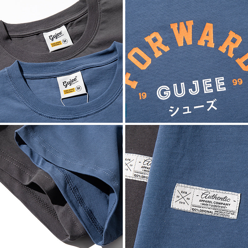 Sommerliches japanisches Herren-T-Shirt mit Rundhalsausschnitt