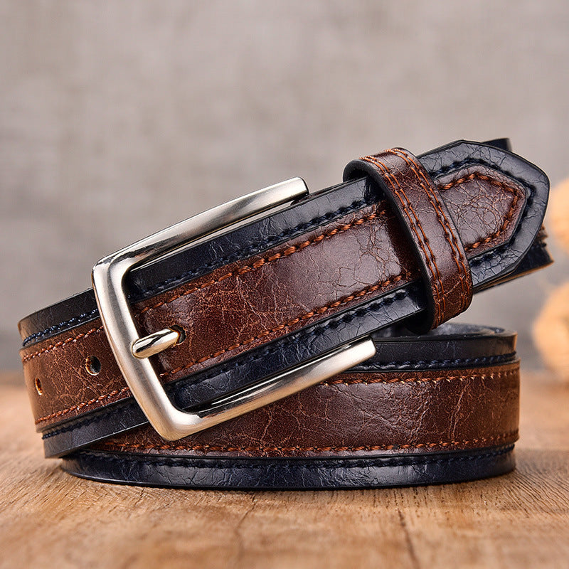 Color Match Casual Belt for Men