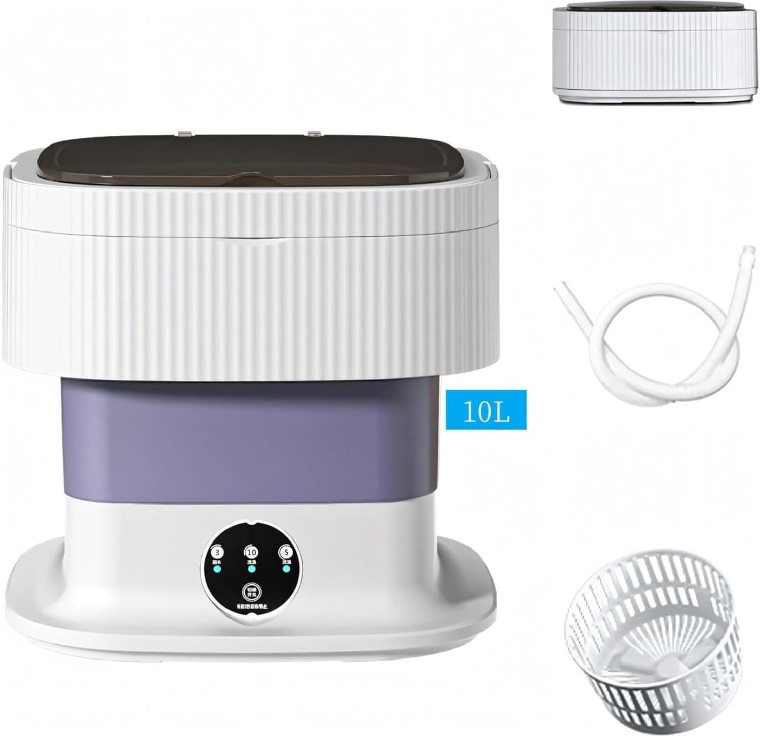 Tragbare, faltbare Waschmaschine, 10 l