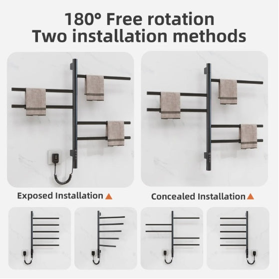 SIOYIE Elektrischer rotierender Handtuchwärmer