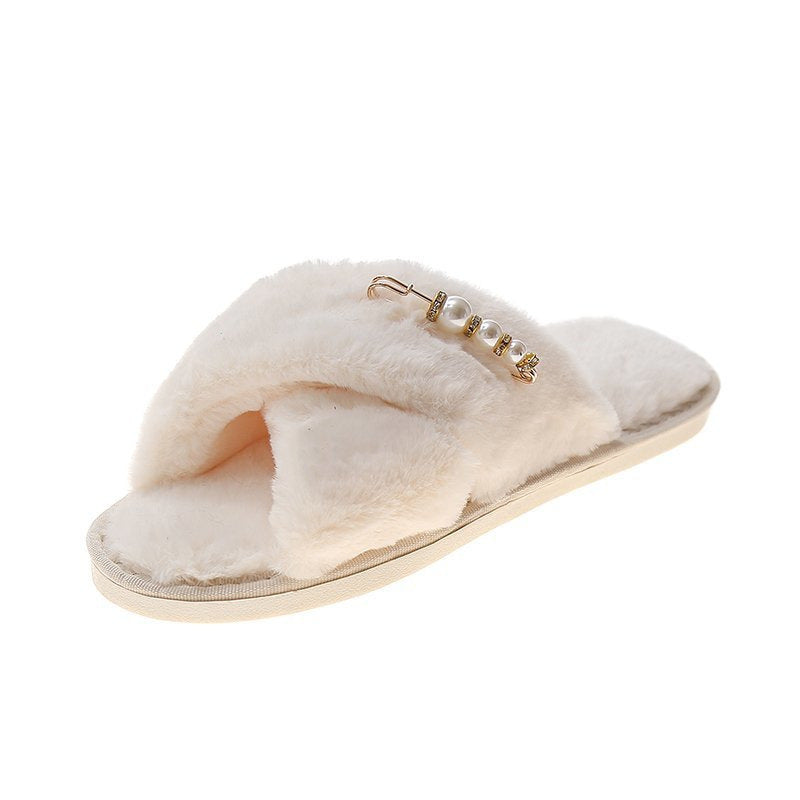 New Cross Cotton Slippers Home Casual Floor Slippers