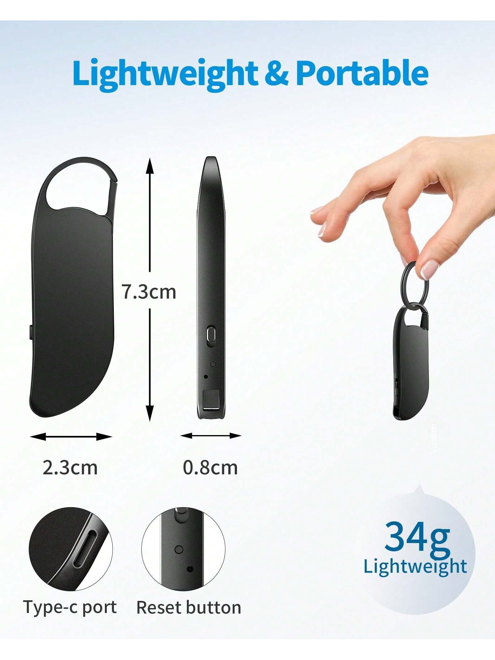 64 GB digitaler Sprachrekorder USB-C