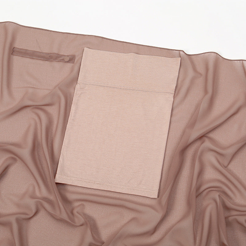 Lazy Chiffon Magnetic Headscarf