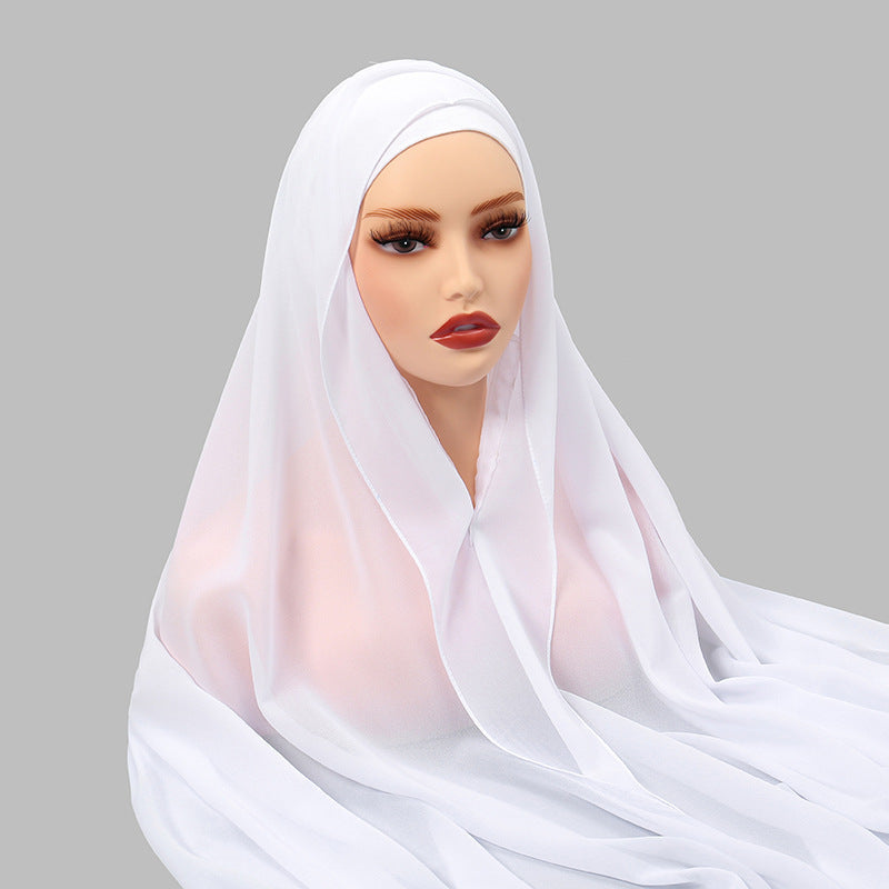 Lazy Chiffon Magnetic Headscarf