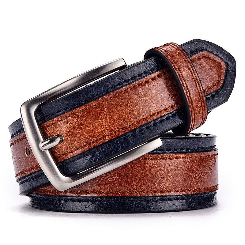 Color Match Casual Belt for Men