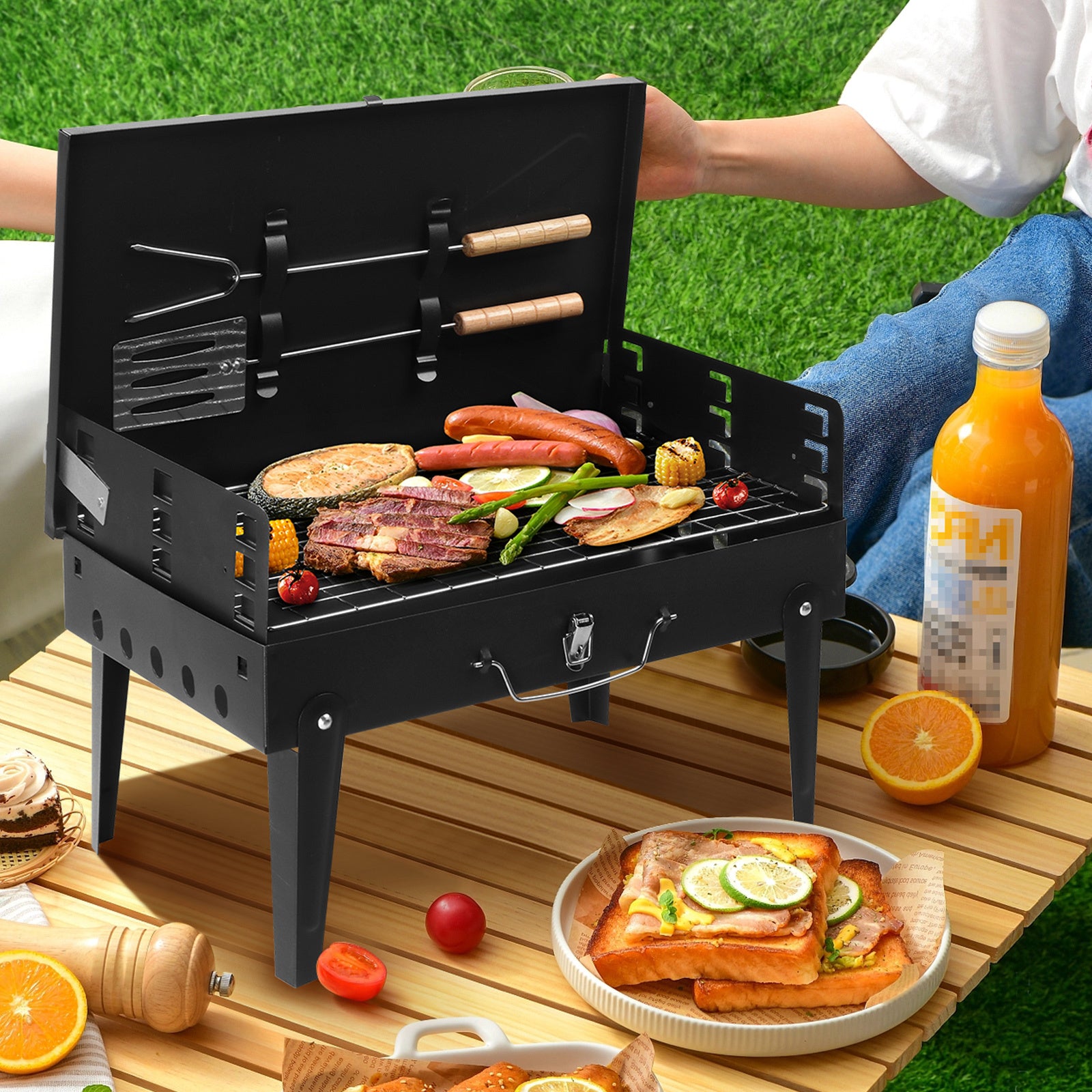 Black Square Carbon Oven