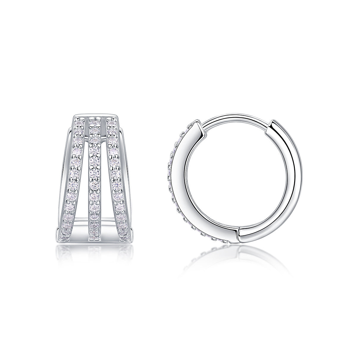 Human March Diamant-Ohrstecker