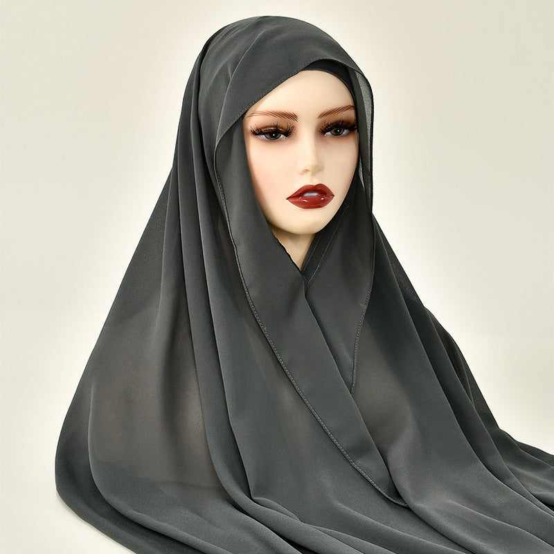 Lazy Chiffon Magnetic Headscarf