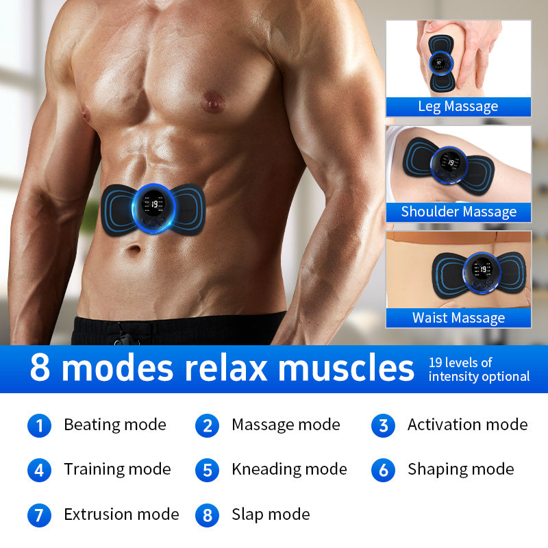Mini-Massagegerät mit 5 Pads – EMS-Gerät