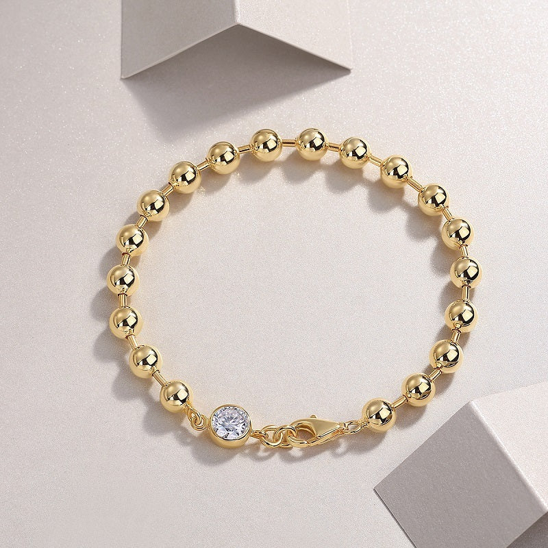 Mossan-Diamant-Armband aus S925-Silber