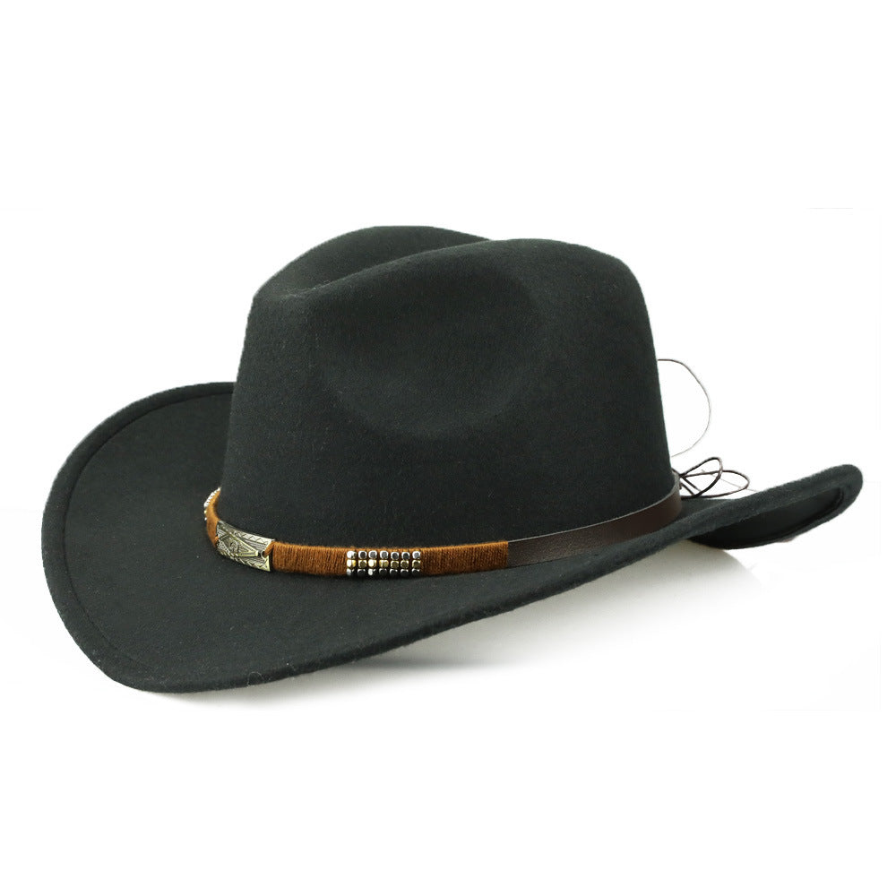 Trendy Woolen Denim Cap