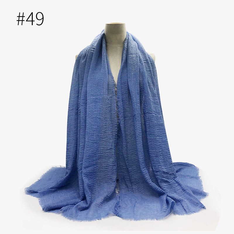 Bubble Cotton Scarf Hijab Wrap Shawl