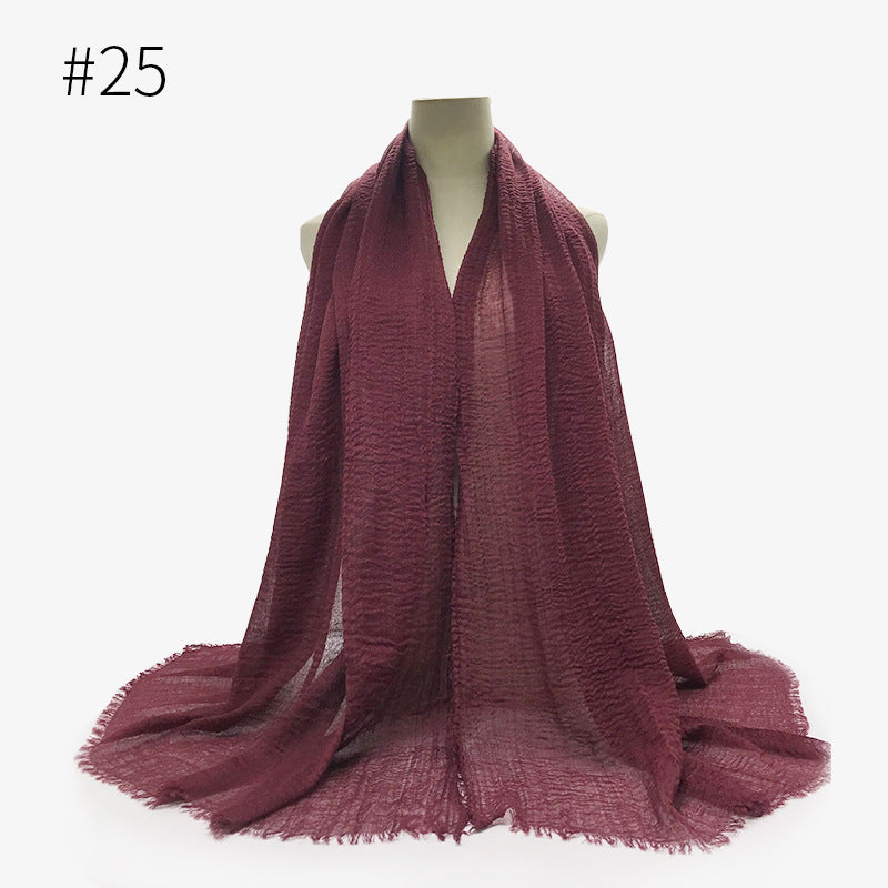 Bubble Cotton Scarf Hijab Wrap Shawl