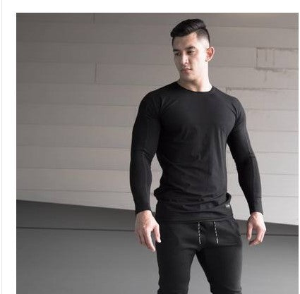 Langärmliges Fitness-Trainings-T-Shirt für Herren