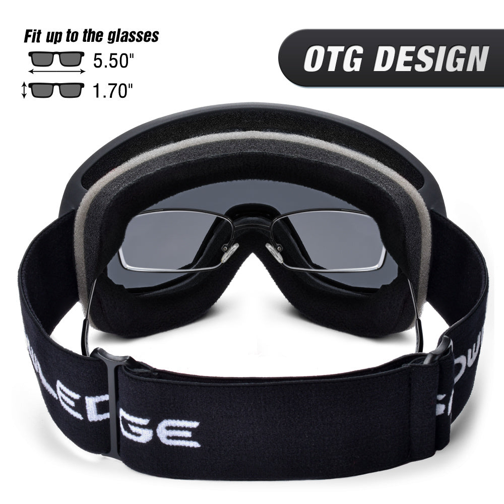 Lunettes de ski antibuée double couche