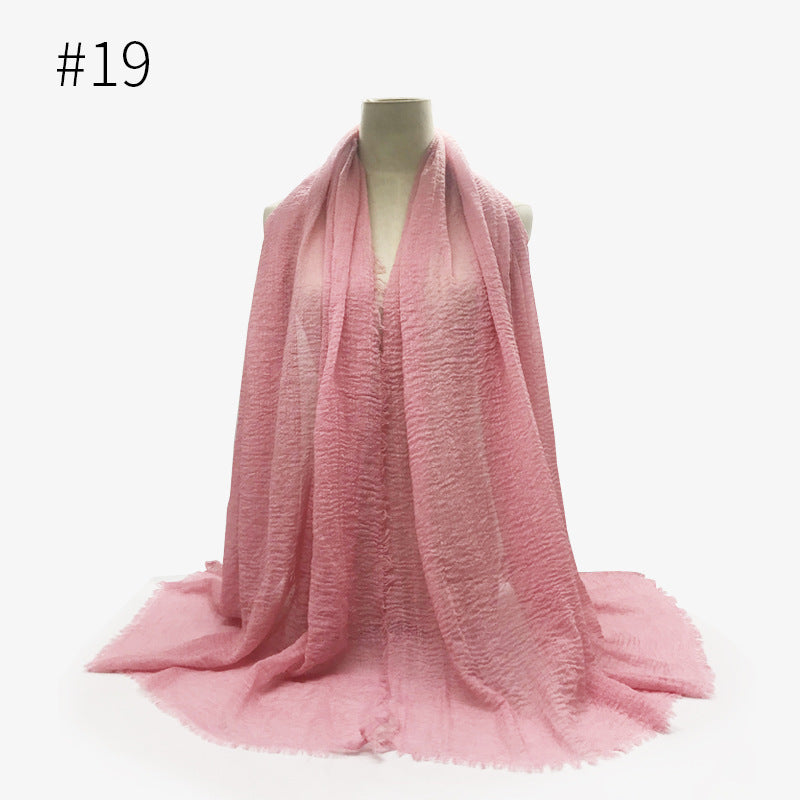 Bubble Cotton Scarf Hijab Wrap Shawl