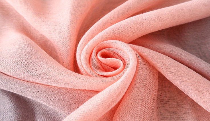 Gradient Silk Scarf Beach Shawl Wrap
