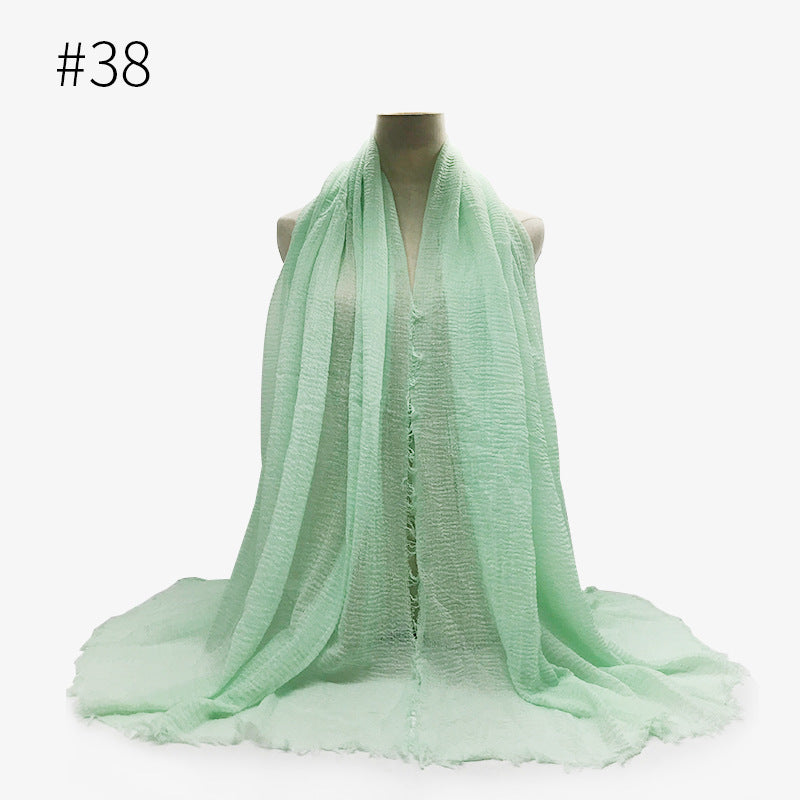 Bubble Cotton Scarf Hijab Wrap Shawl