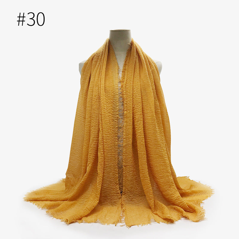 Bubble Cotton Scarf Hijab Wrap Shawl