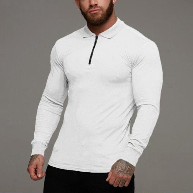 Langarm-Polo- und T-Shirt-Set für Herren
