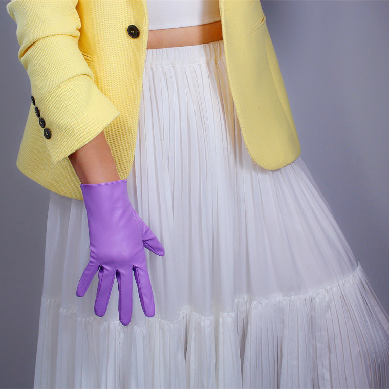 Elegante Handschuhe aus Kunstleder