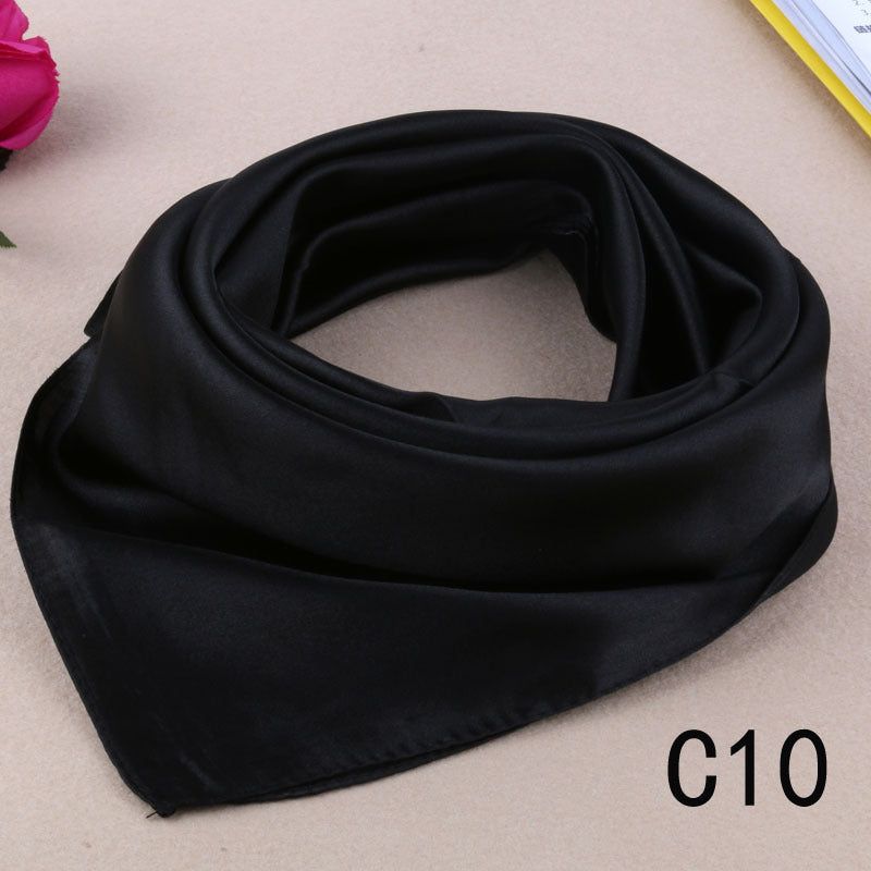 Korean Style Silk Square Scarf