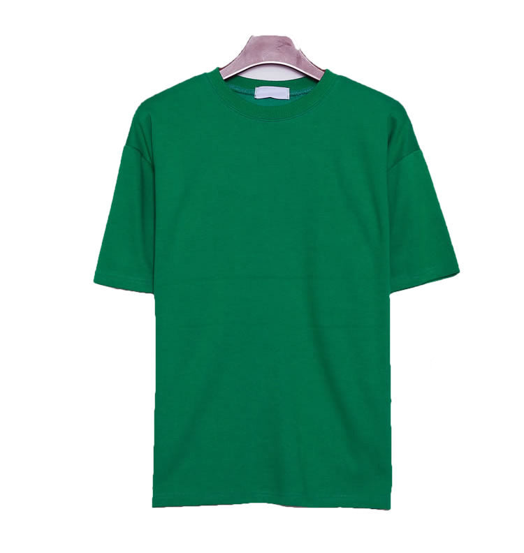 Lockeres, einfarbiges Kurzarm-T-Shirt für Herren