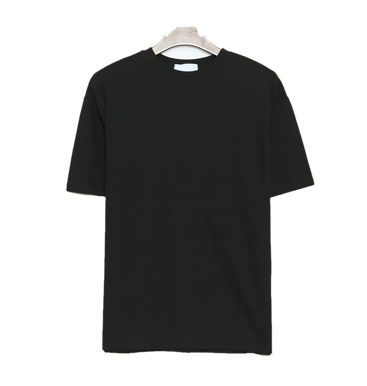 Lockeres, einfarbiges Kurzarm-T-Shirt für Herren