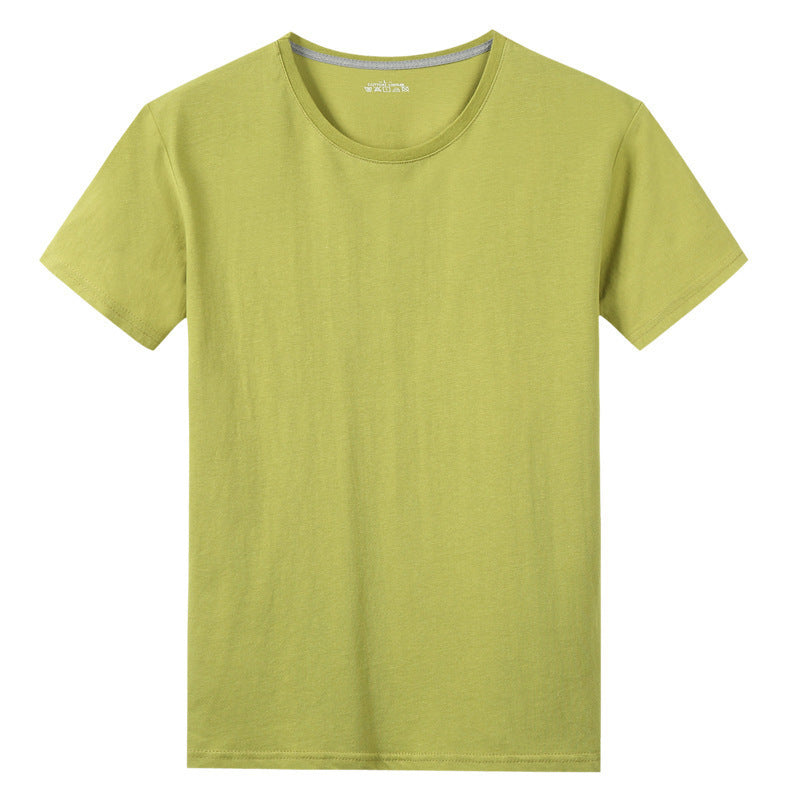 Kurzarm-T-Shirt aus solider Baumwolle für Herren