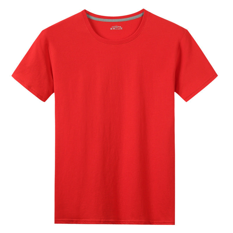 Kurzarm-T-Shirt aus solider Baumwolle für Herren