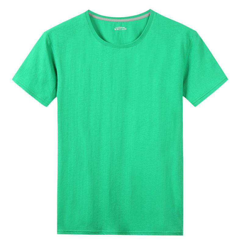 Kurzarm-T-Shirt aus solider Baumwolle für Herren