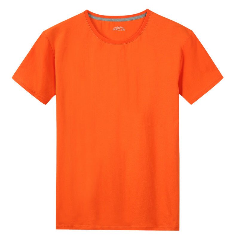 Kurzarm-T-Shirt aus solider Baumwolle für Herren