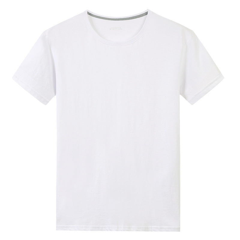 Kurzarm-T-Shirt aus solider Baumwolle für Herren