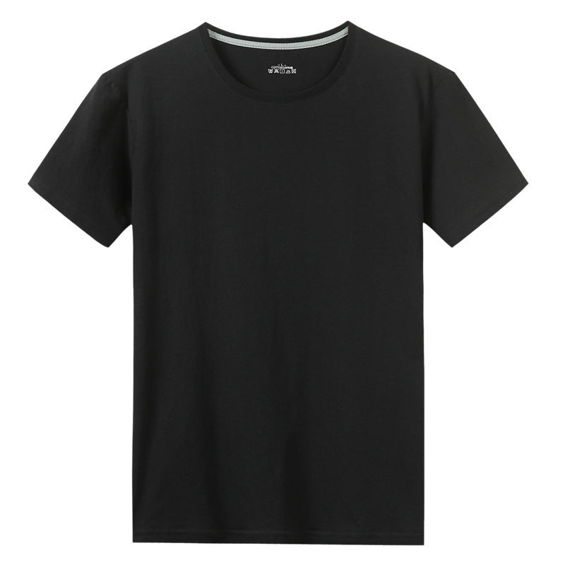 Kurzarm-T-Shirt aus solider Baumwolle für Herren