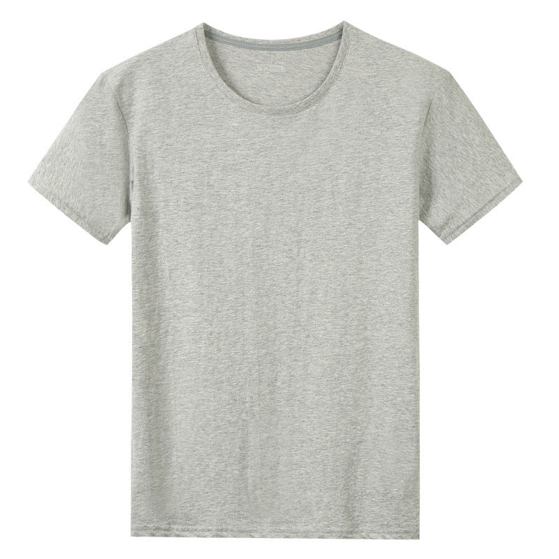 Kurzarm-T-Shirt aus solider Baumwolle für Herren