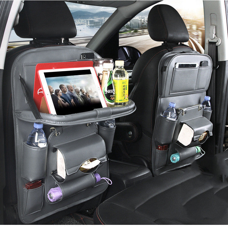 Organiseur de voiture en cuir imperméable