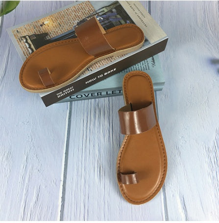 Plus Size Flat Toe Sandals Women