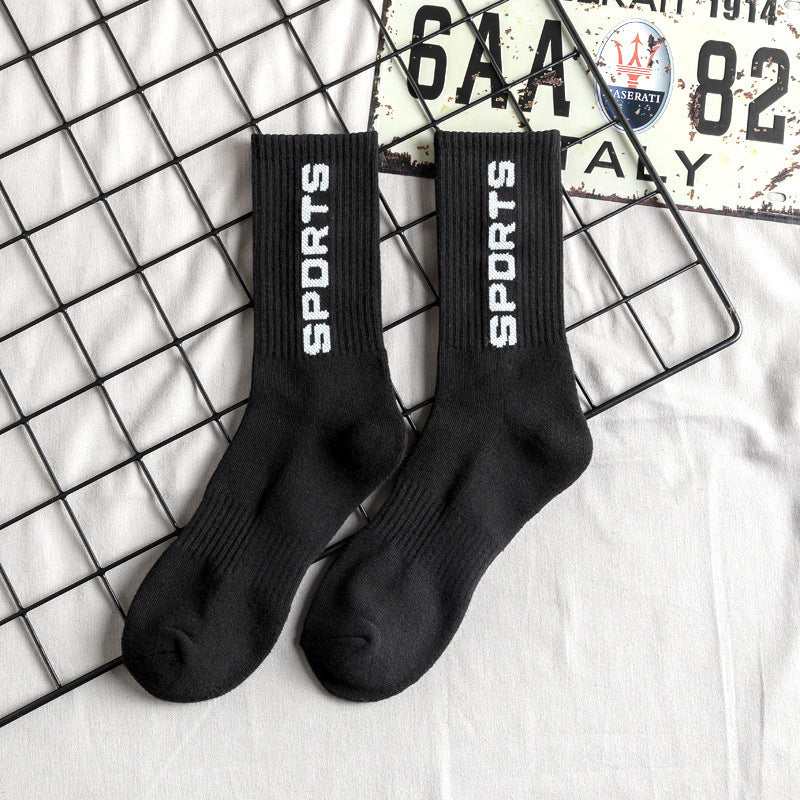 Chaussettes de basket-ball hautes en coton