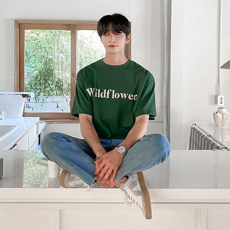 Mrcyc Koreanisches lässiges lockeres T-Shirt für Herren