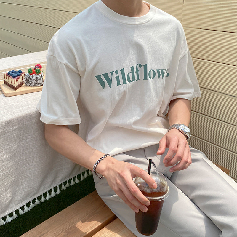 Mrcyc Koreanisches lässiges lockeres T-Shirt für Herren
