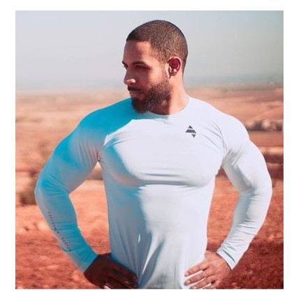 Langärmliges Fitness-Trainings-T-Shirt für Herren