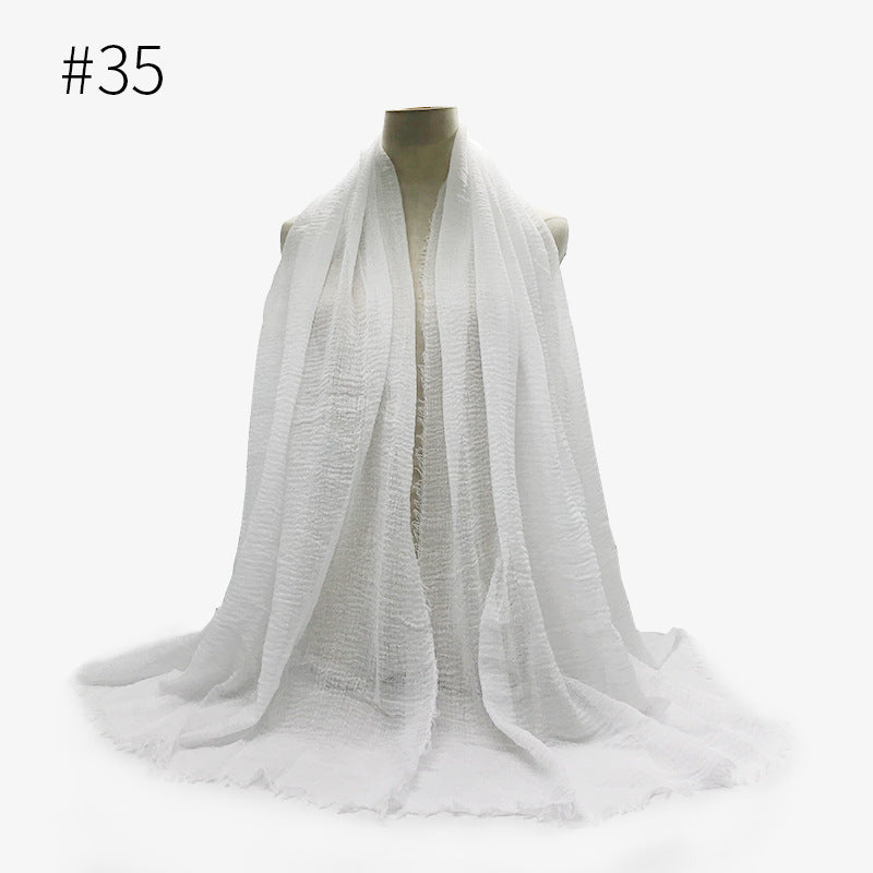 Bubble Cotton Scarf Hijab Wrap Shawl