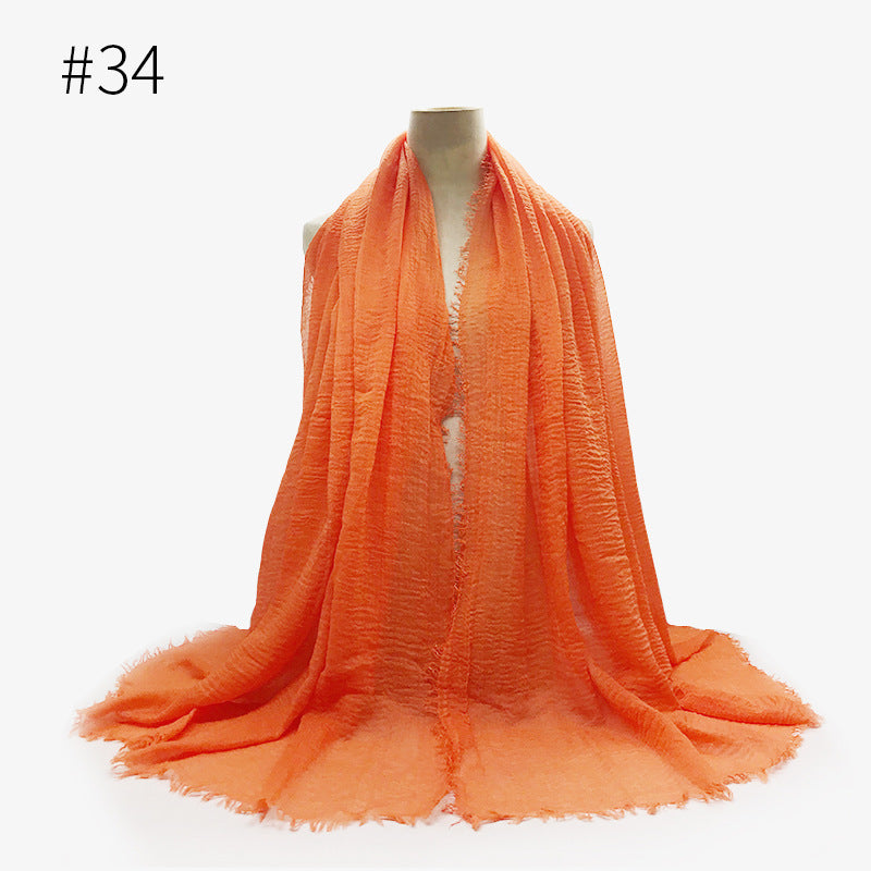 Bubble Cotton Scarf Hijab Wrap Shawl