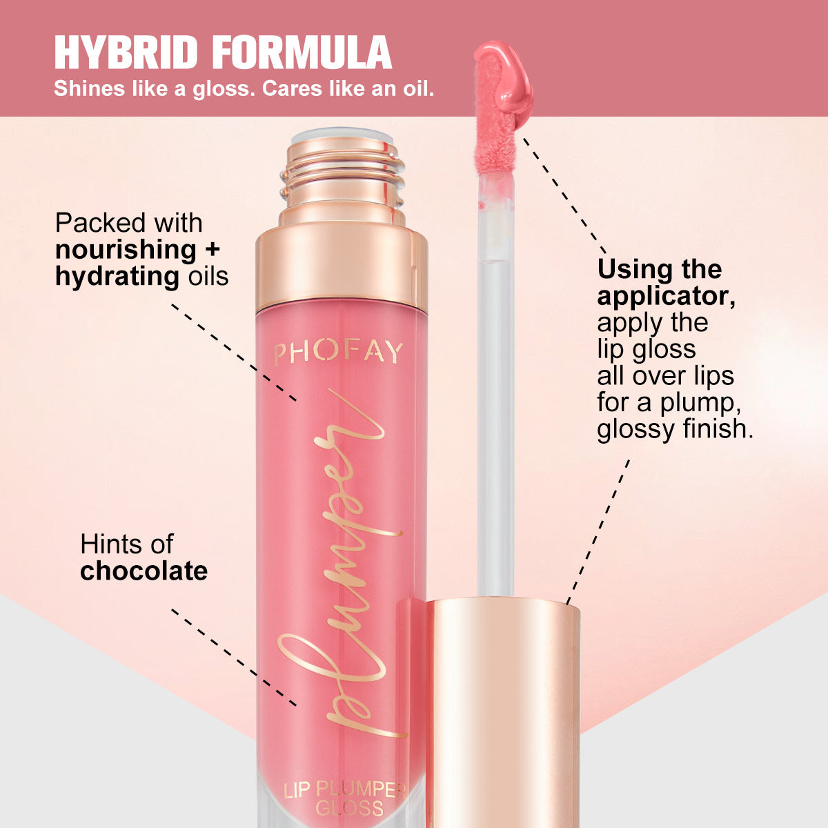 PHOFAY Plump & Shine Lip Gloss