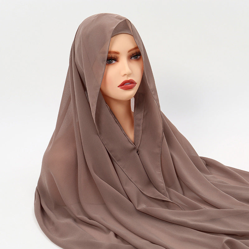 Lazy Chiffon Magnetic Headscarf