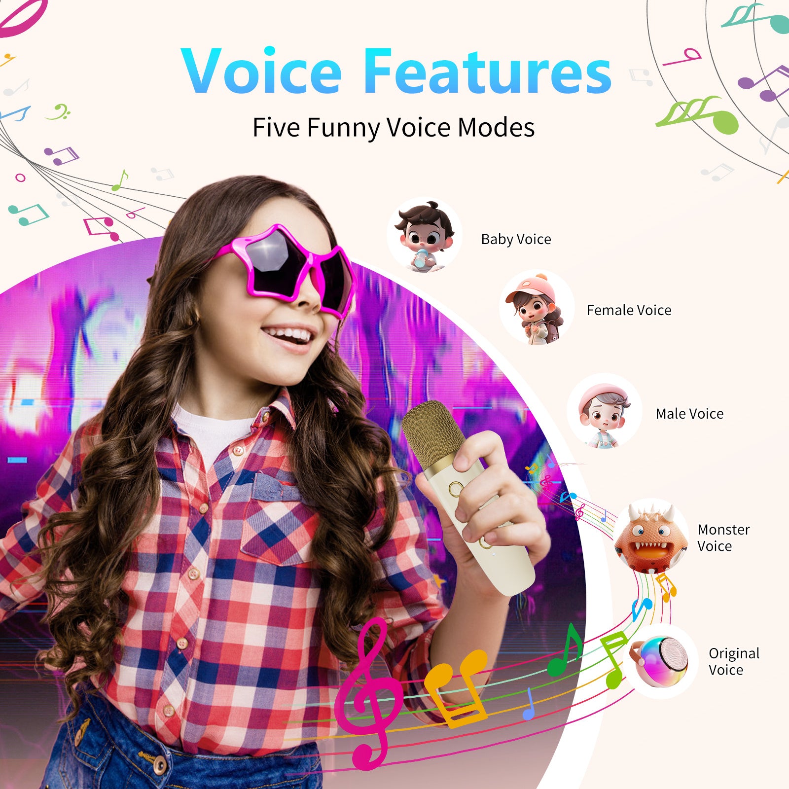 D25 Mini Karaoke Machine with Wireless Mics