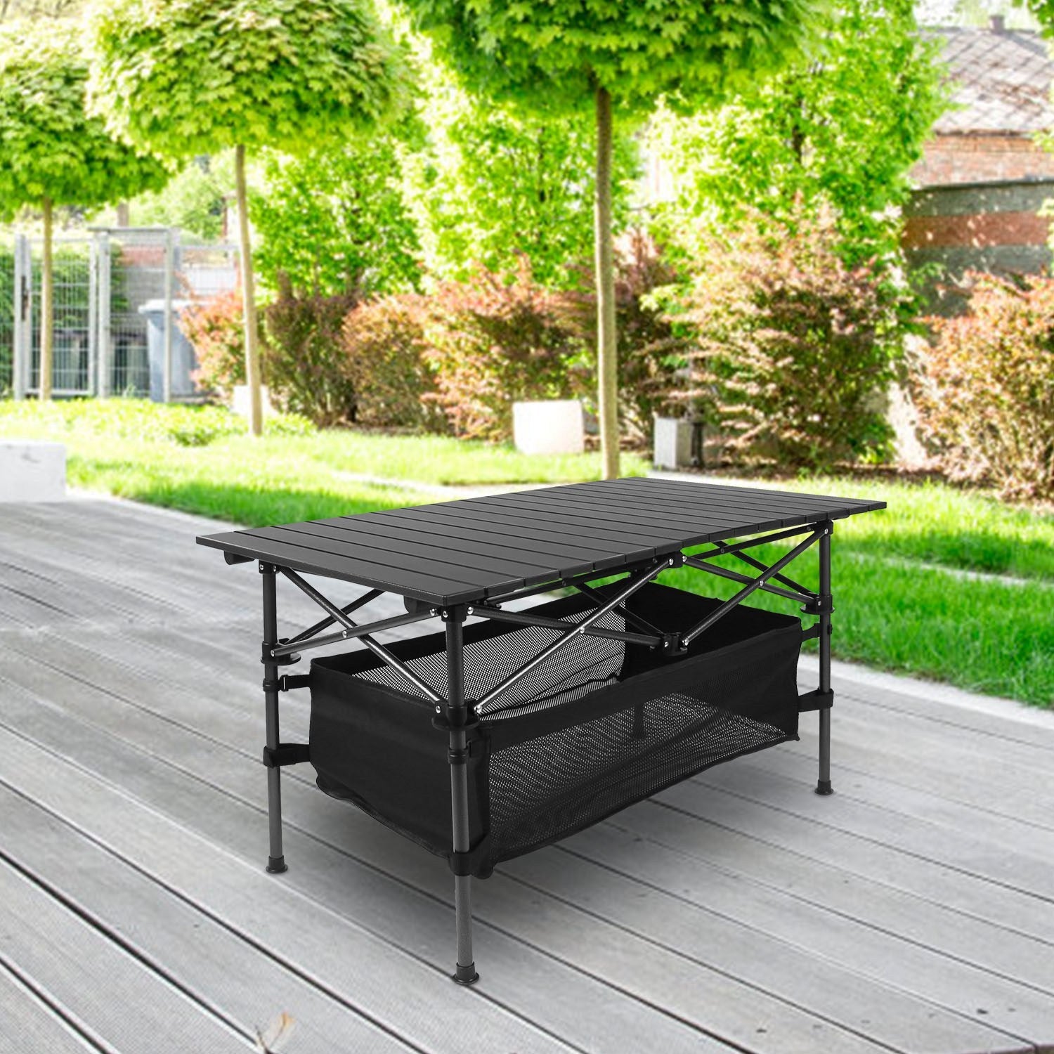 Tragbarer, klappbarer Campingtisch aus Aluminium
